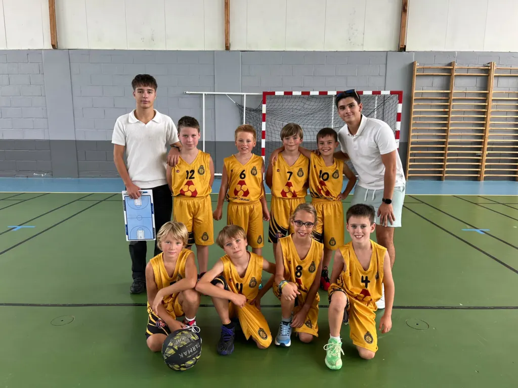 L’équipe U11 Masculins D2 de l’AS Brains Basket