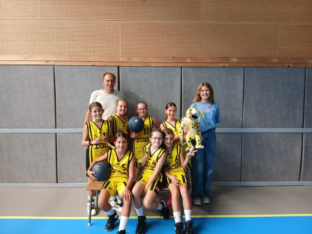 L’équipe U11 Féminines D3 de l’AS Brains Basket