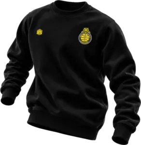 Sweat noir sans capuche